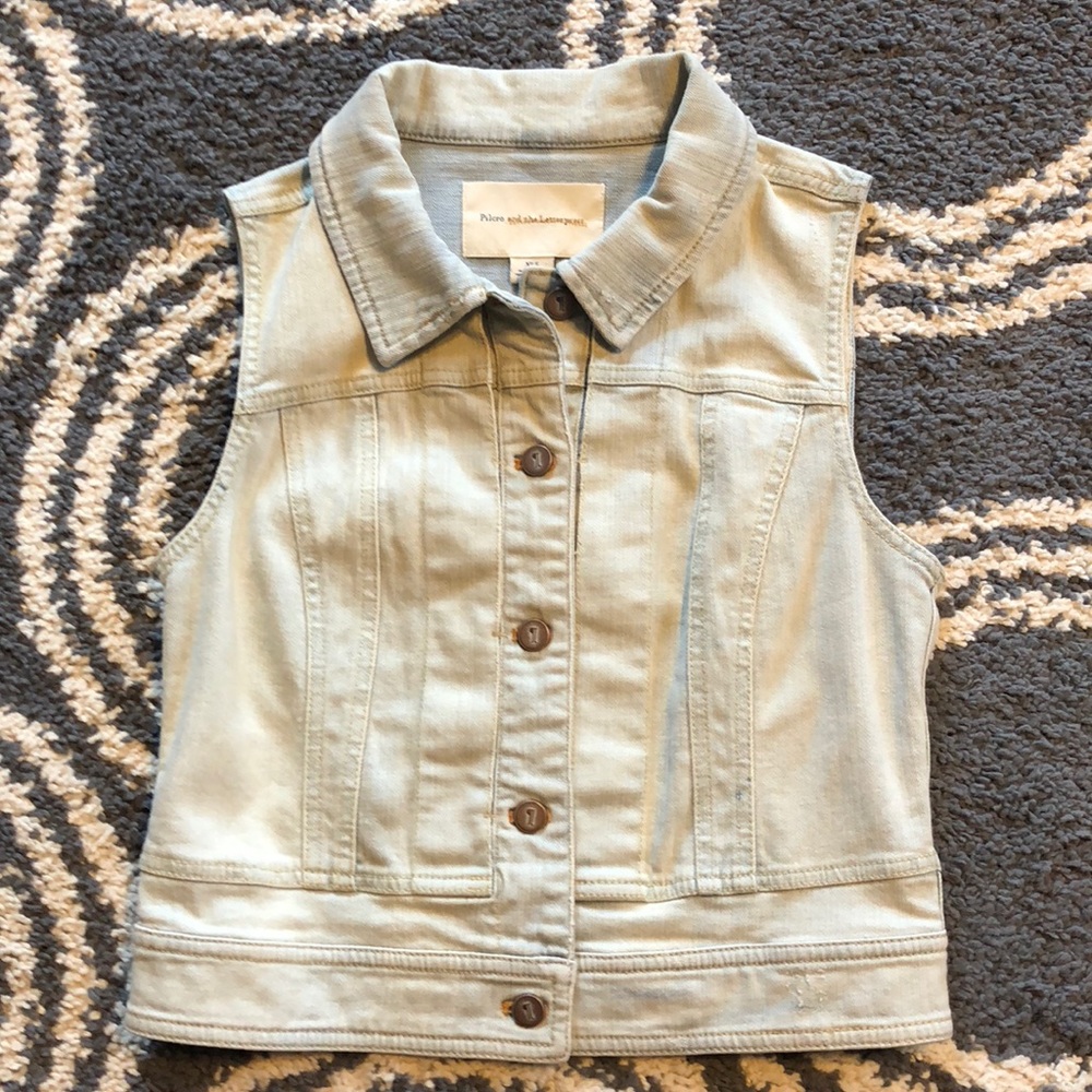 Anthropologie Pilcro Sleeveless Denim Jacket